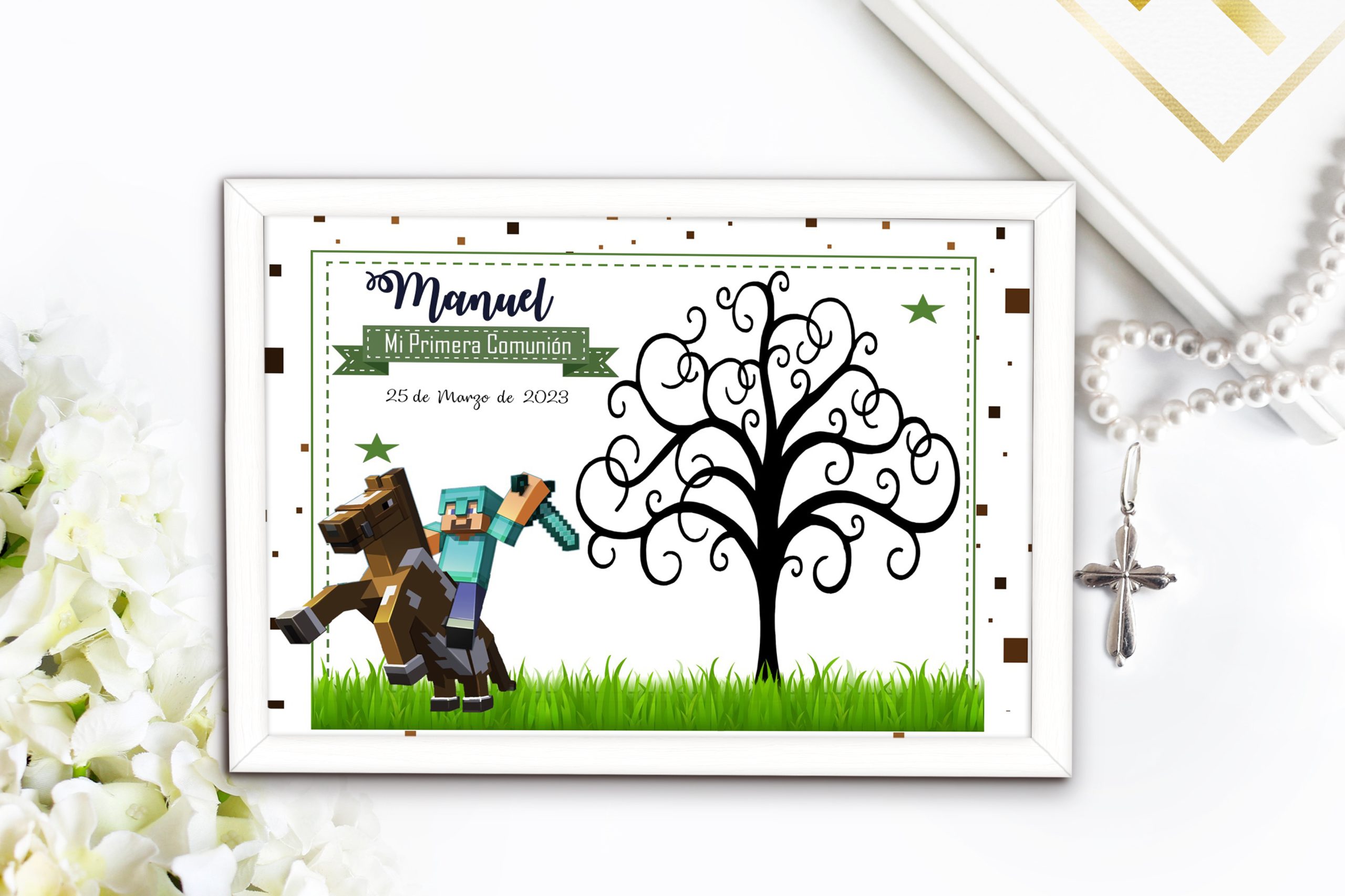 IMA REGALOS - Árbol de huellas - niño modelo 19