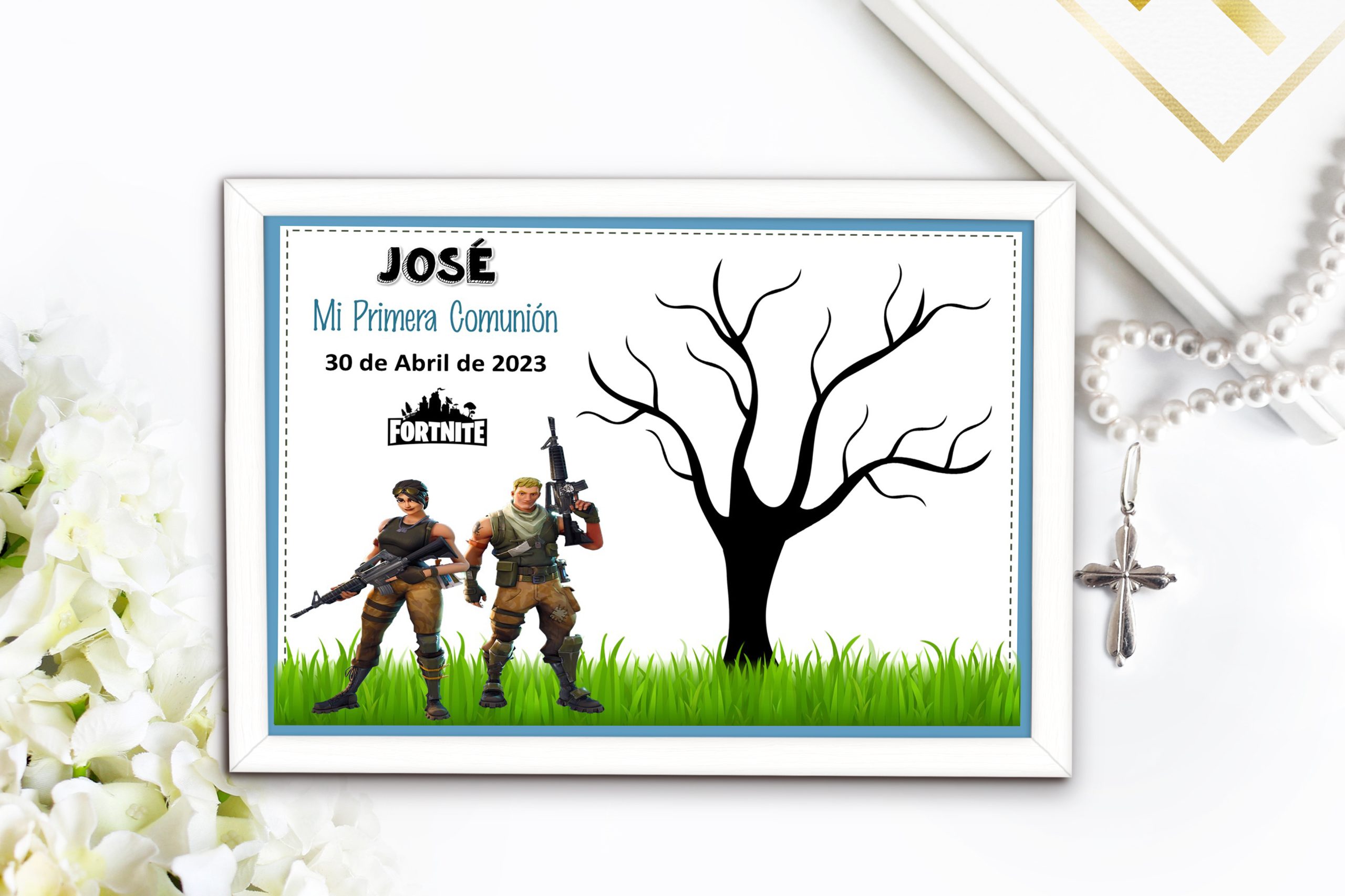 IMA REGALOS - Árbol de huellas - niño modelo 23