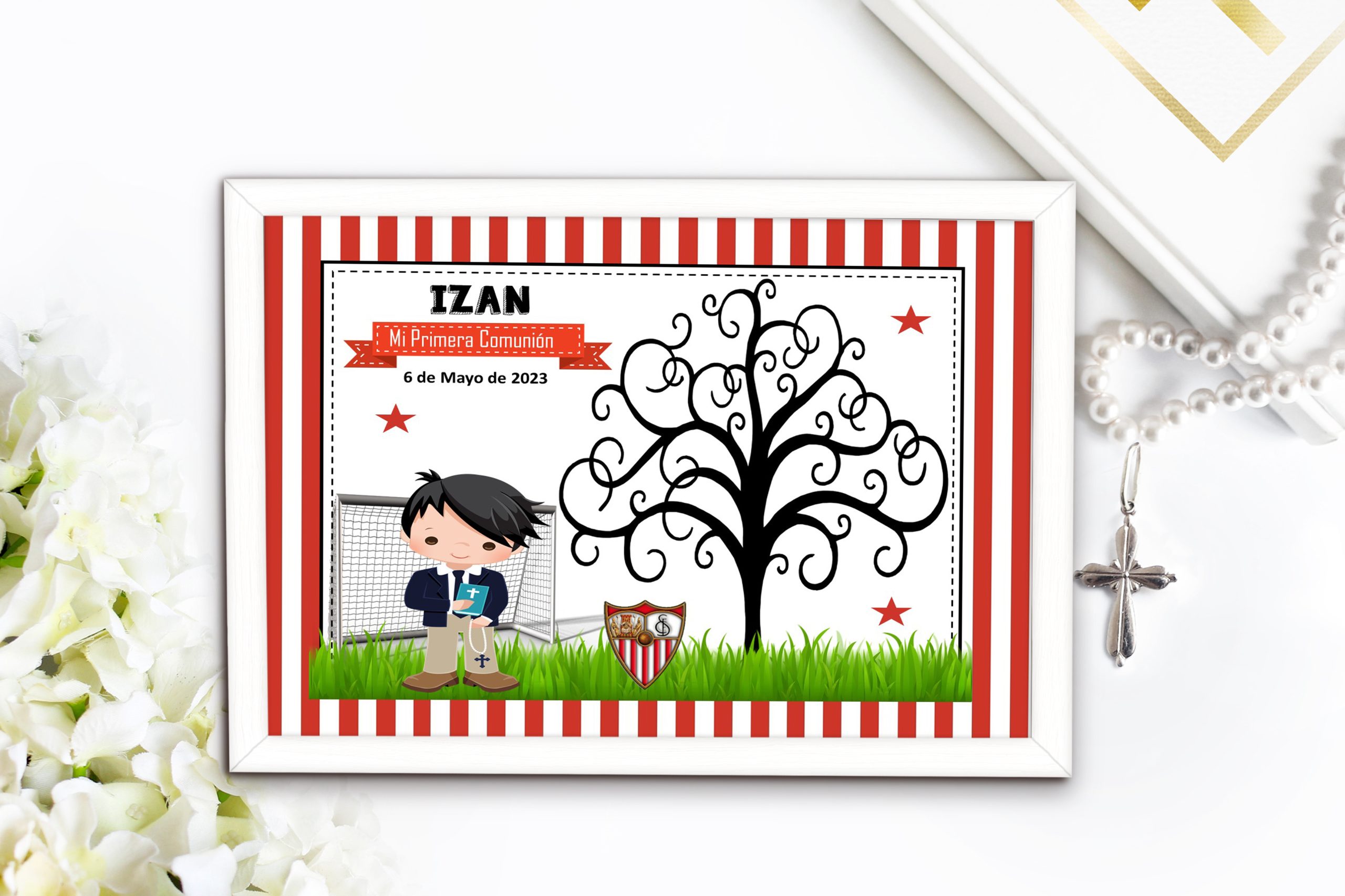 IMA REGALOS - Árbol de huellas - niño modelo 34