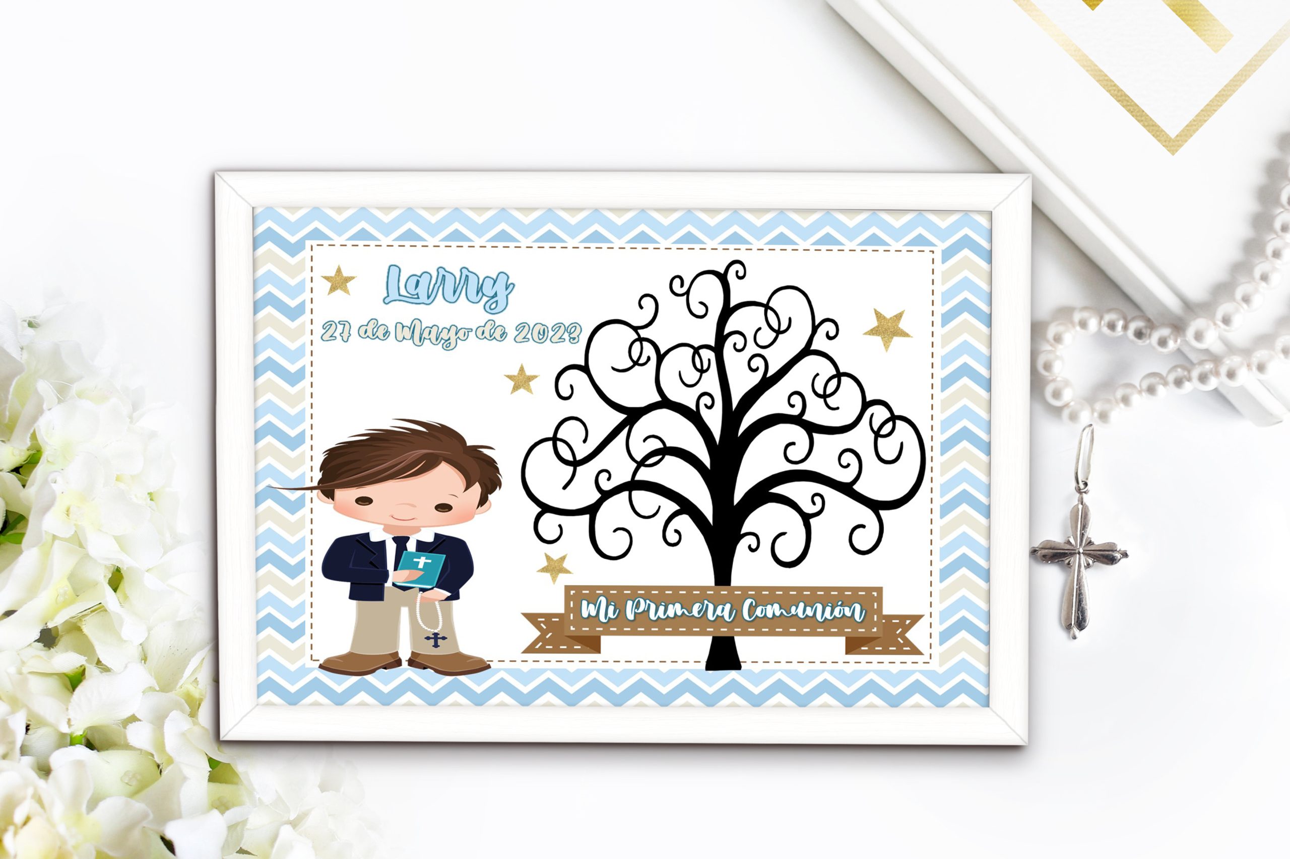 IMA REGALOS - Árbol de huellas - niño modelo 1