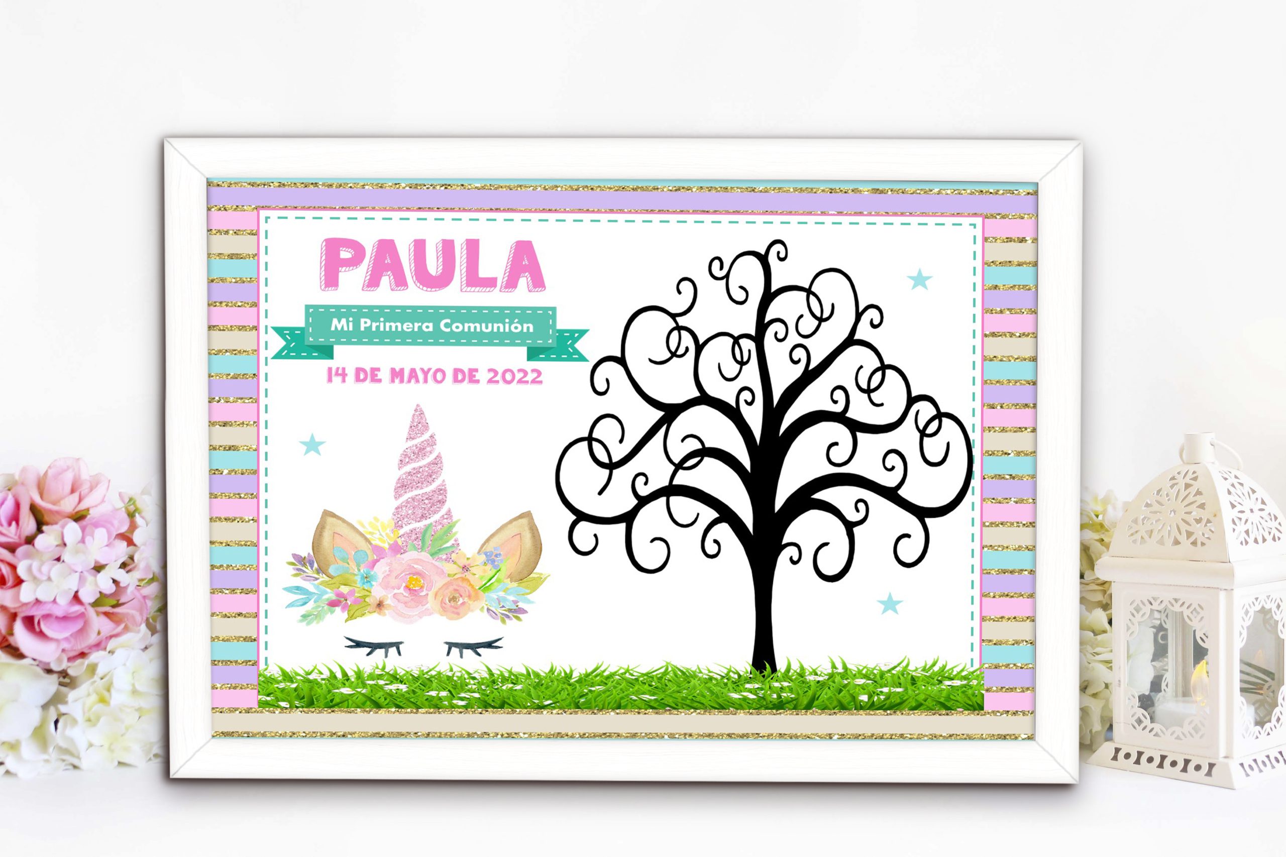 IMA REGALOS - Árbol de huellas - niña modelo 34