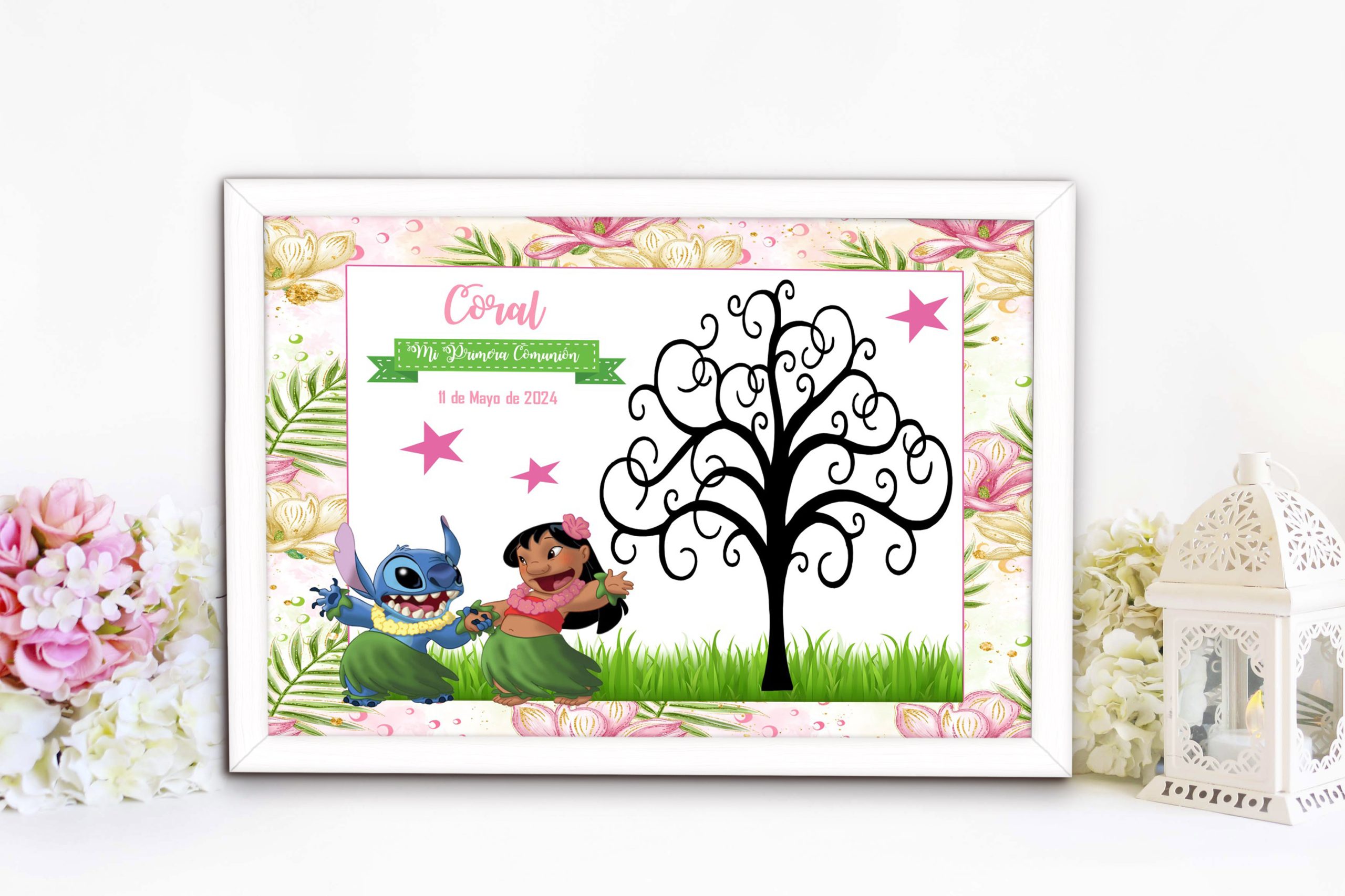 IMA REGALOS - Árbol de huellas - niña modelo 37