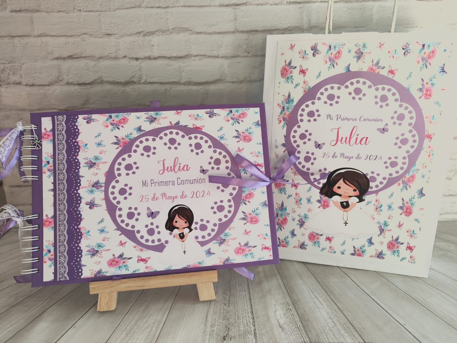 Libro de firmas y fotos personalizado para niña - Imagen 24