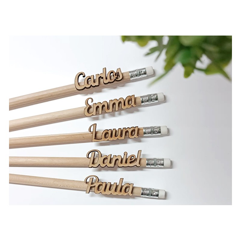 Lápices De Madera Personalizados Con Nombre. - Imagen 2