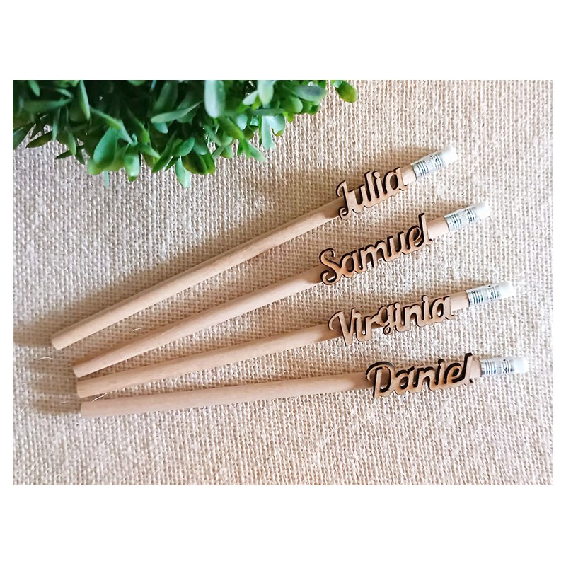 Lápices De Madera Personalizados Con Nombre.