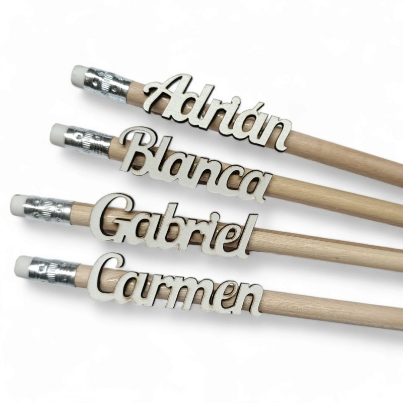 Lápices De Madera Personalizados Con Nombre. - Imagen 3