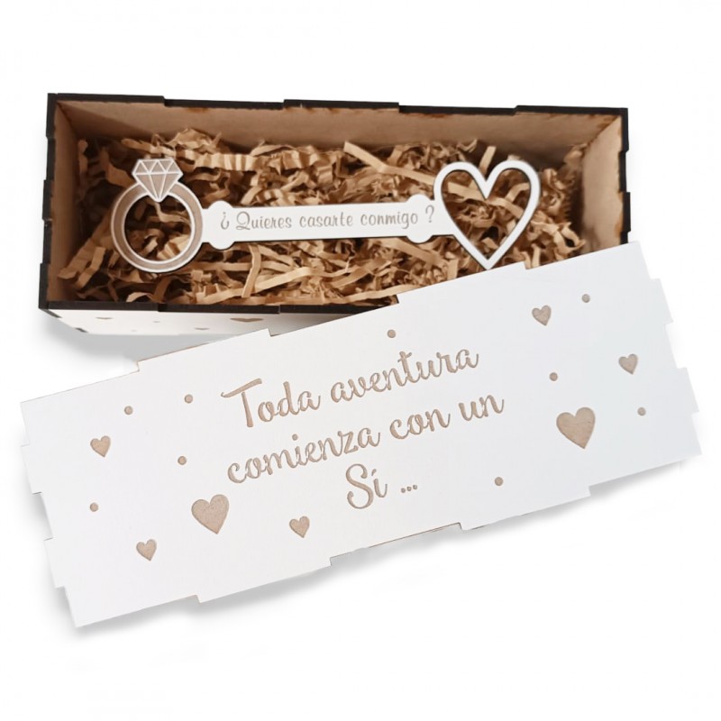 Caja Quieres Casarte Conmigo