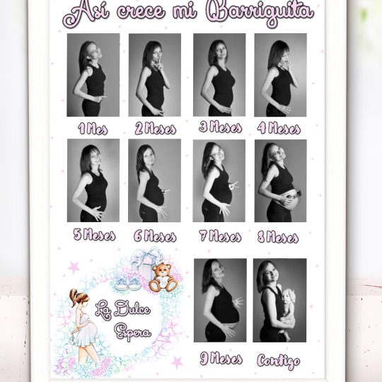 Láminas para fotos Embarazo 008