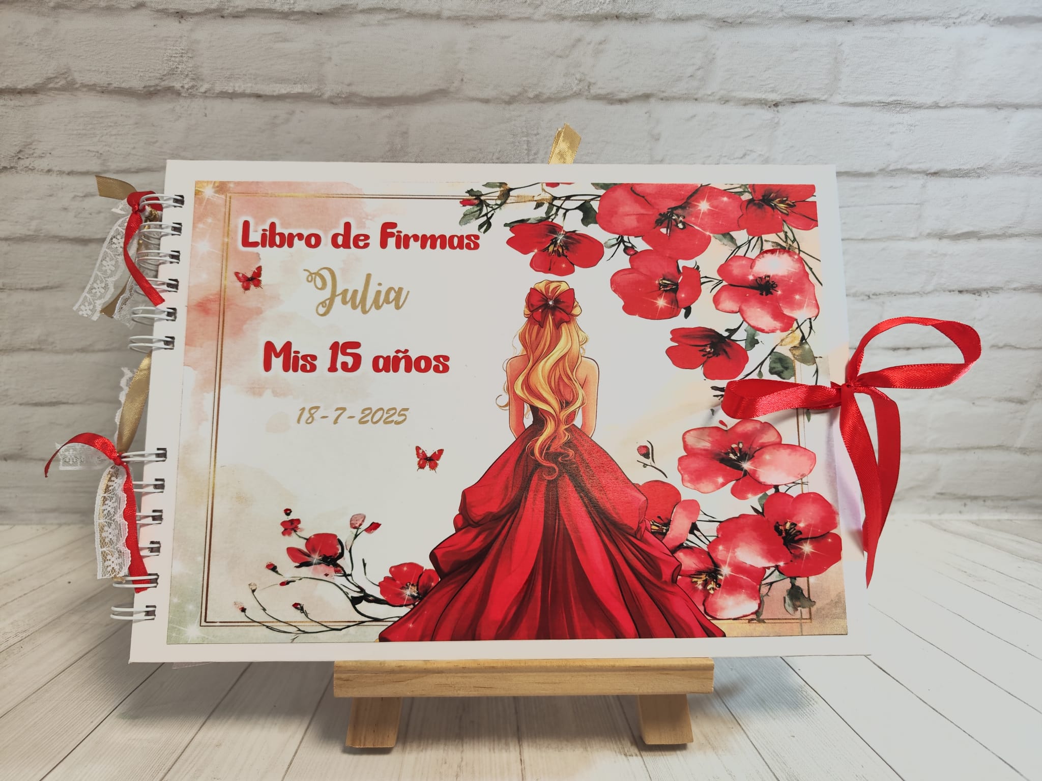Libro de firmas personalizado fiestas 15 años - Imagen 12