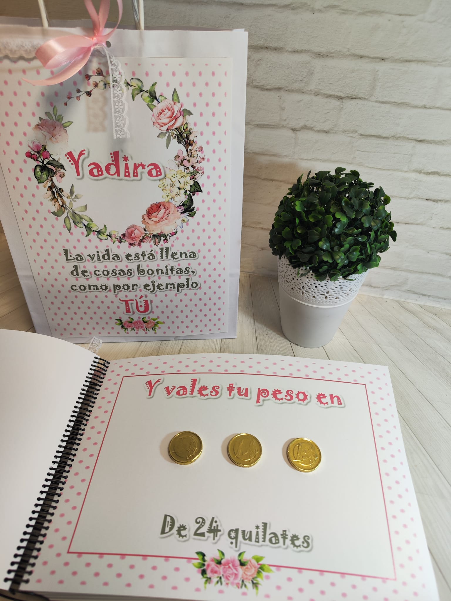 Libro de chuches modelo topitos rosas - Imagen 6