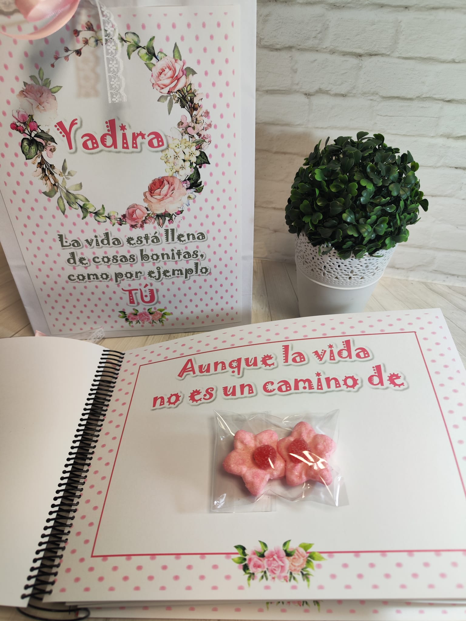 Libro de chuches modelo topitos rosas - Imagen 3