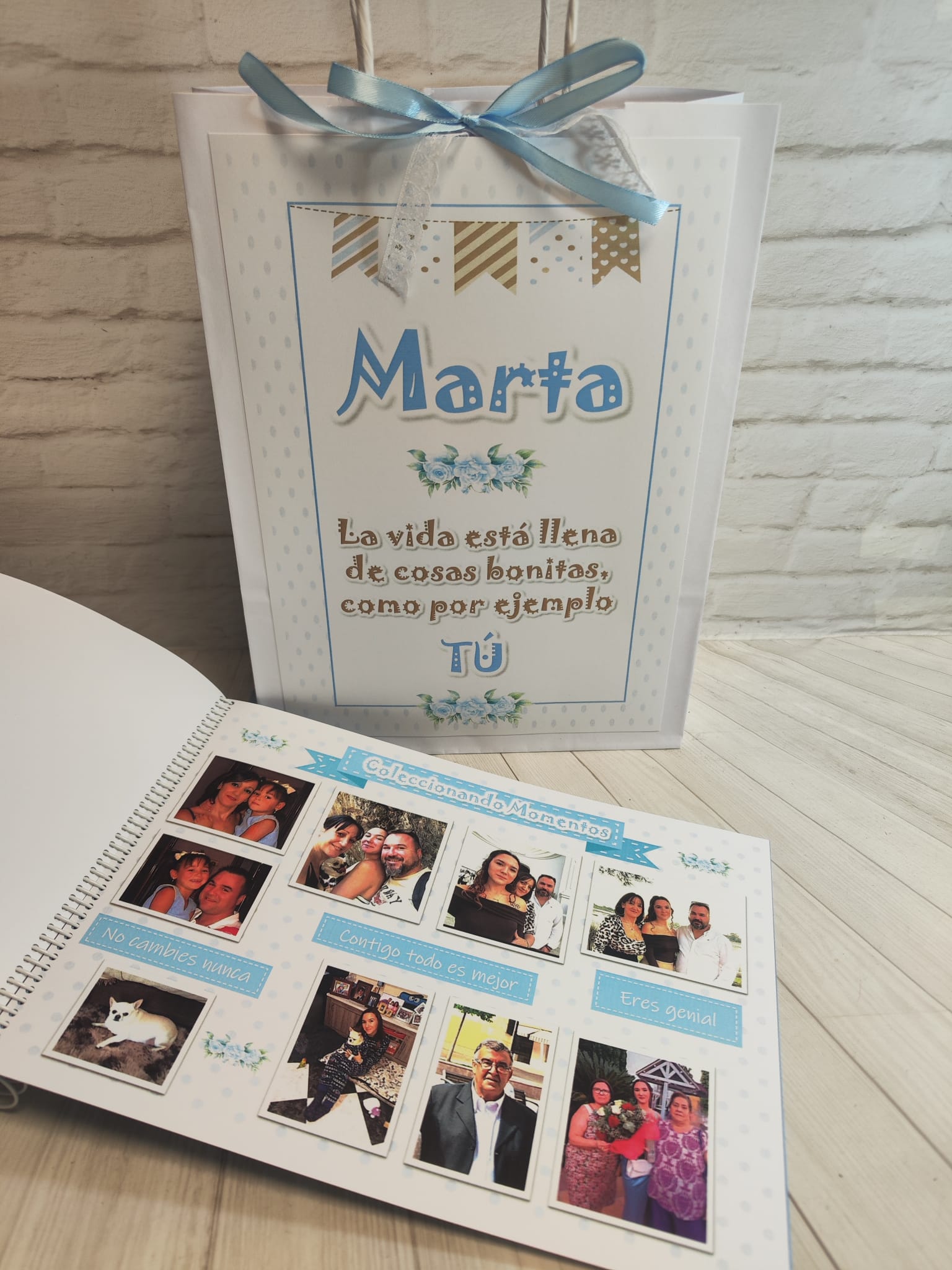 Libro de chuches modelo topitos azul cielo - Imagen 16