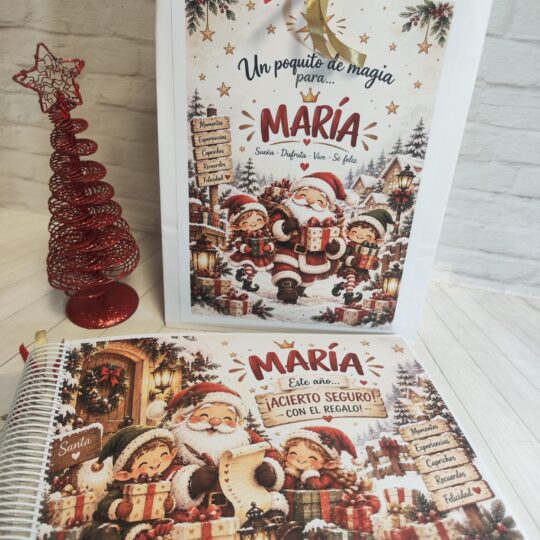 Libro para regalar dinero de Papá Noel