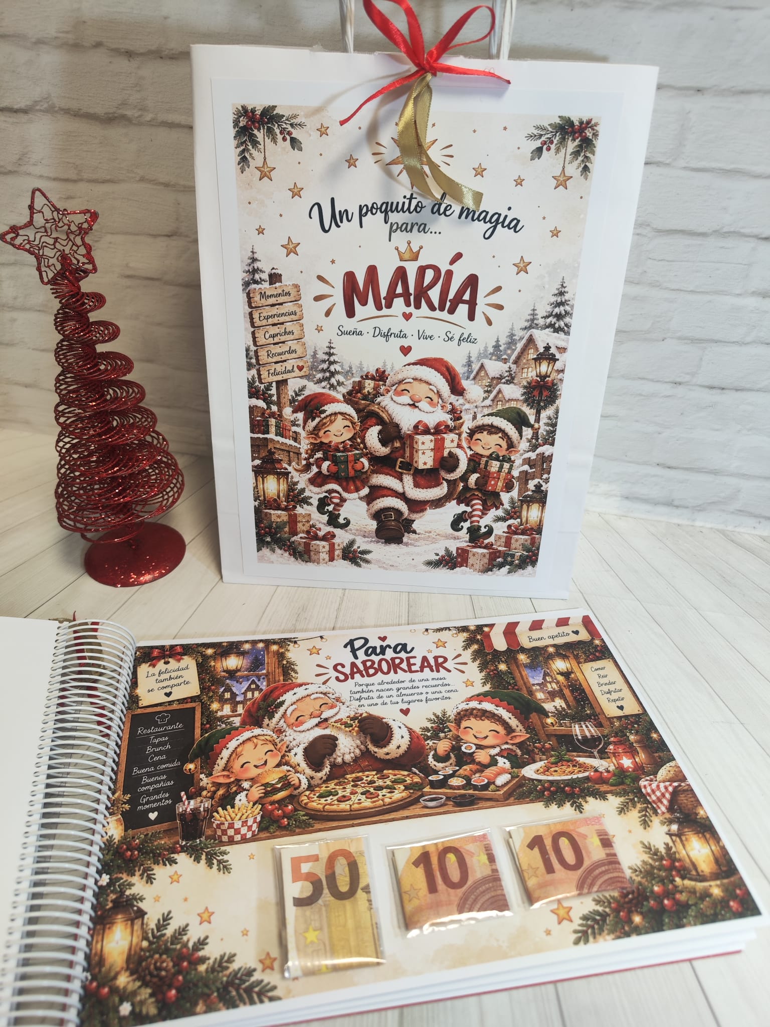 Libro para regalar dinero de Papá Noel - Imagen 8