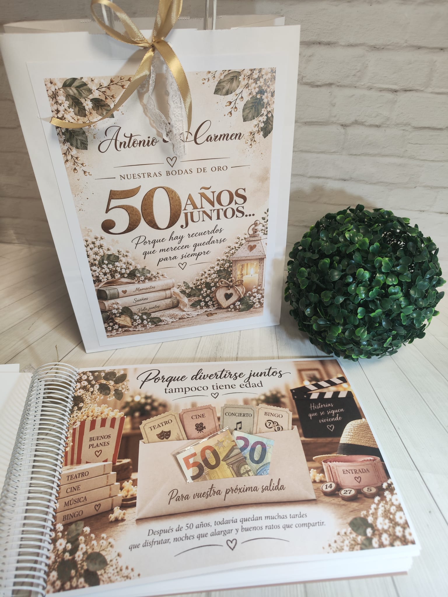 Libro para regalar dinero en Bodas de Oro-50 Años Juntos - Imagen 7