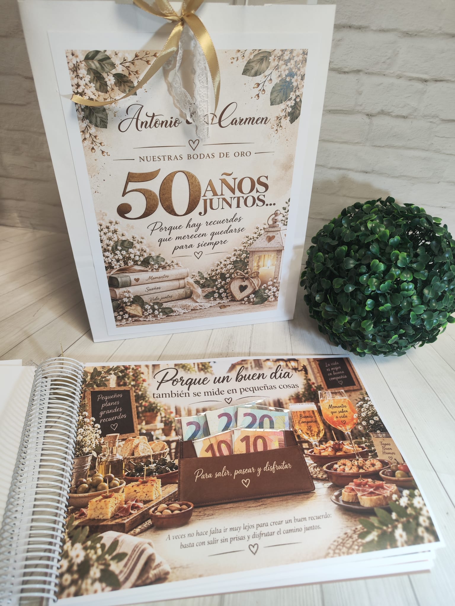 Libro para regalar dinero en Bodas de Oro-50 Años Juntos - Imagen 9