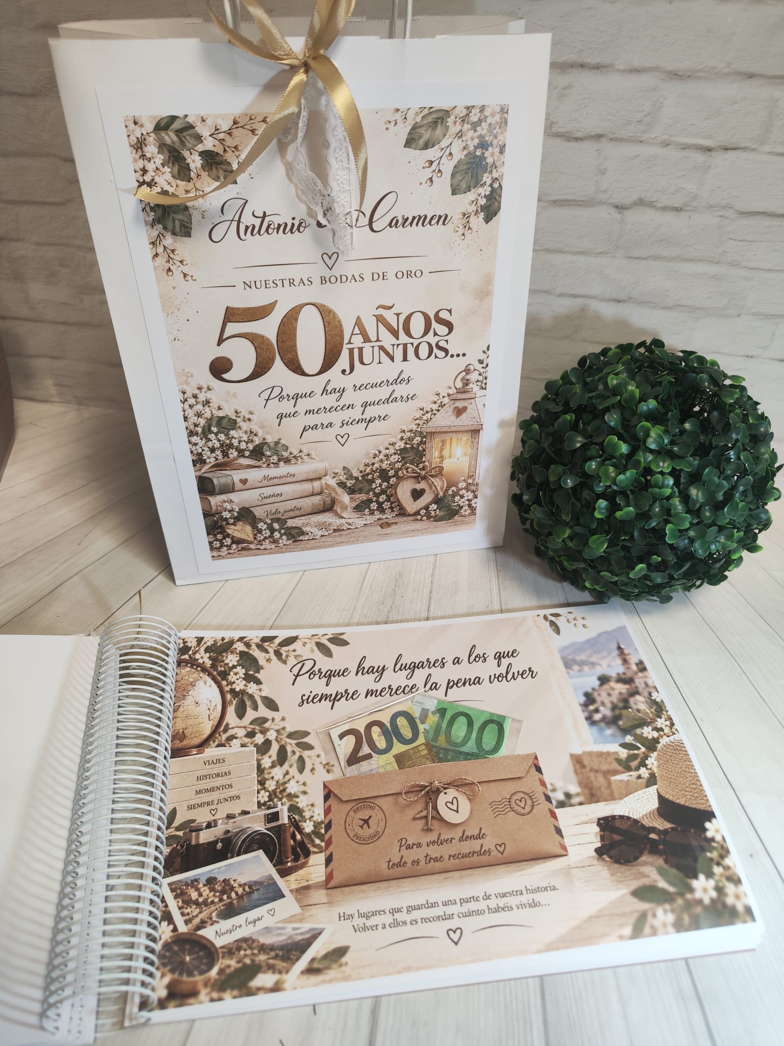 Libro para regalar dinero en Bodas de Oro-50 Años Juntos - Imagen 11