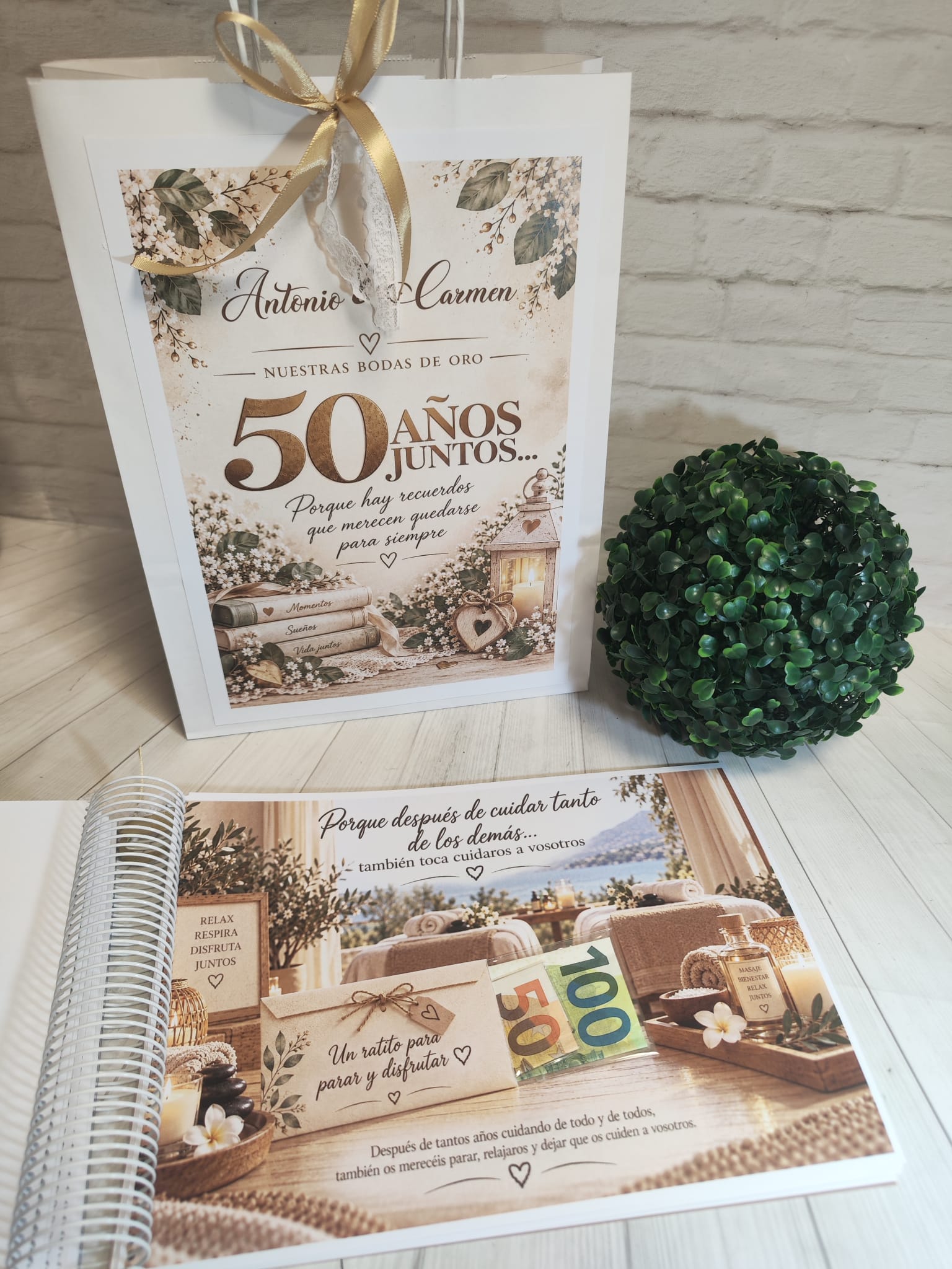 Libro para regalar dinero en Bodas de Oro-50 Años Juntos - Imagen 12