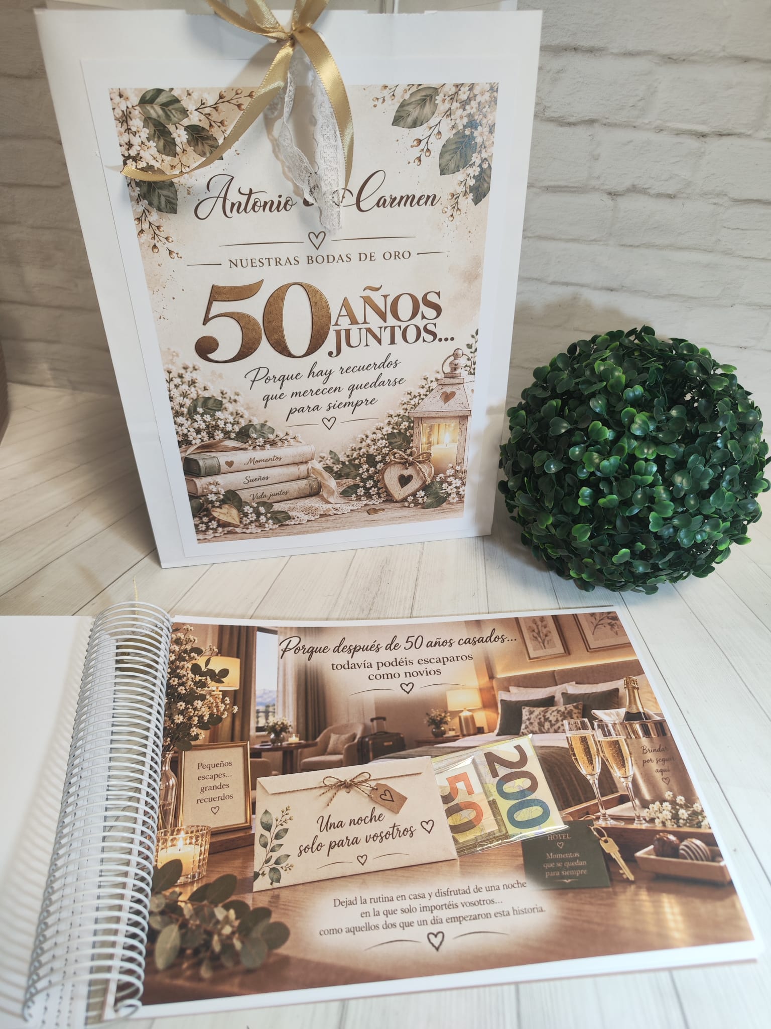 Libro para regalar dinero en Bodas de Oro-50 Años Juntos - Imagen 13