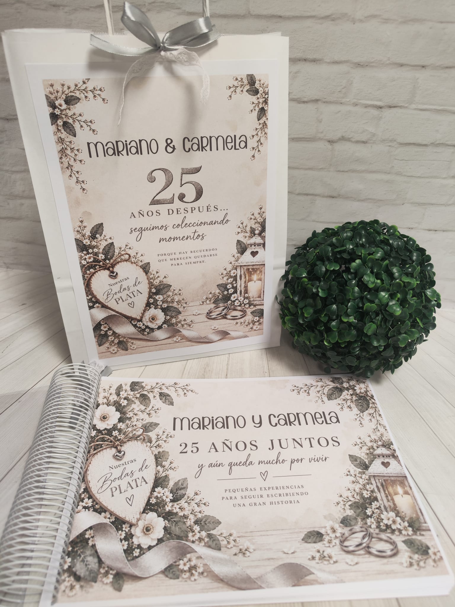 Libro para regalar dinero en Bodas de Plata-25 Años Juntos