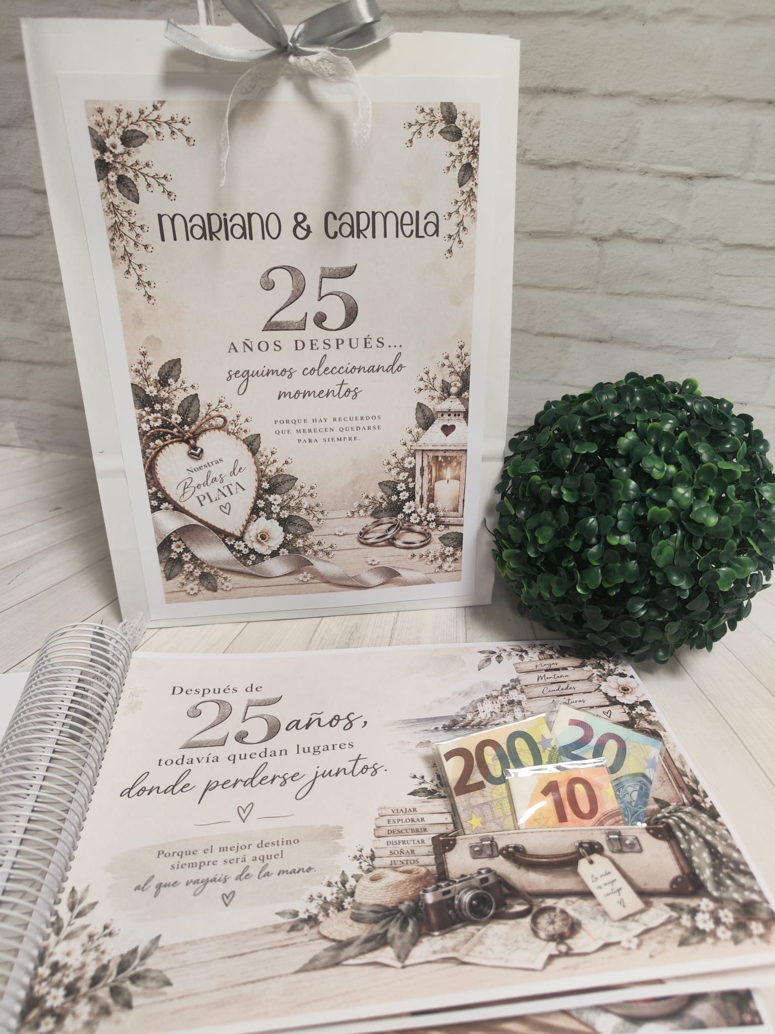 Libro para regalar dinero en Bodas de Plata-25 Años Juntos - Imagen 4