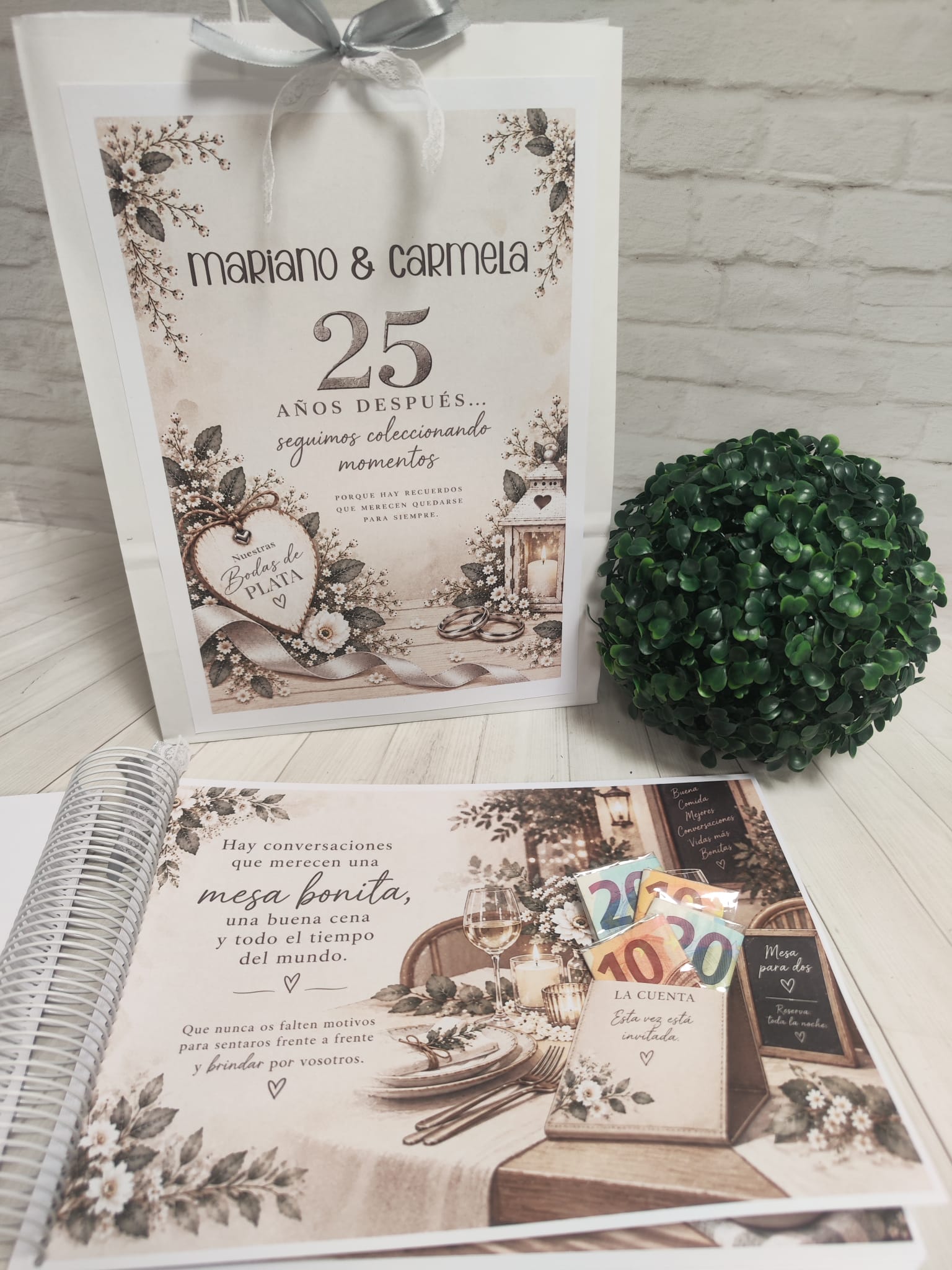 Libro para regalar dinero en Bodas de Plata-25 Años Juntos - Imagen 5