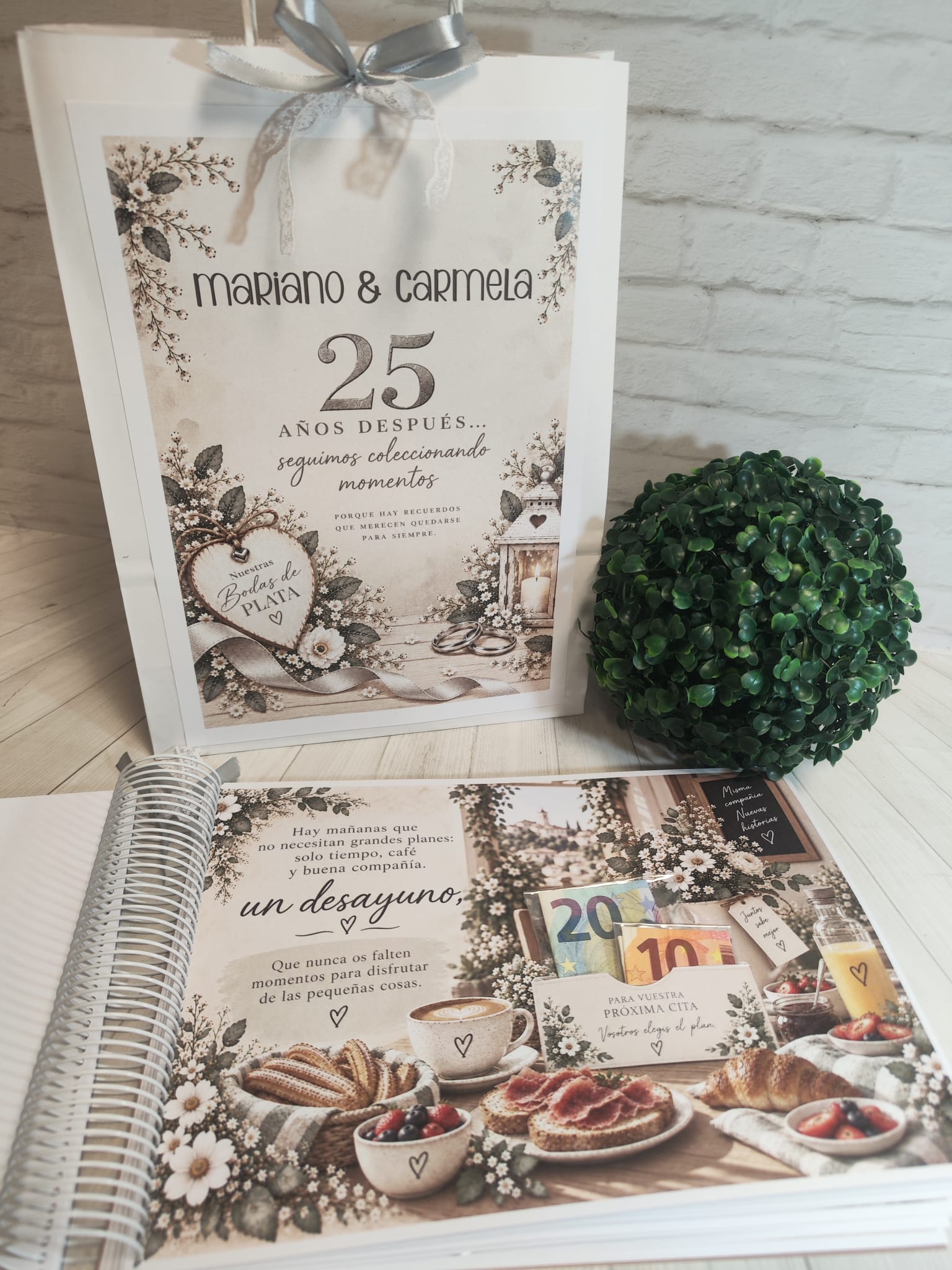 Libro para regalar dinero en Bodas de Plata-25 Años Juntos - Imagen 6