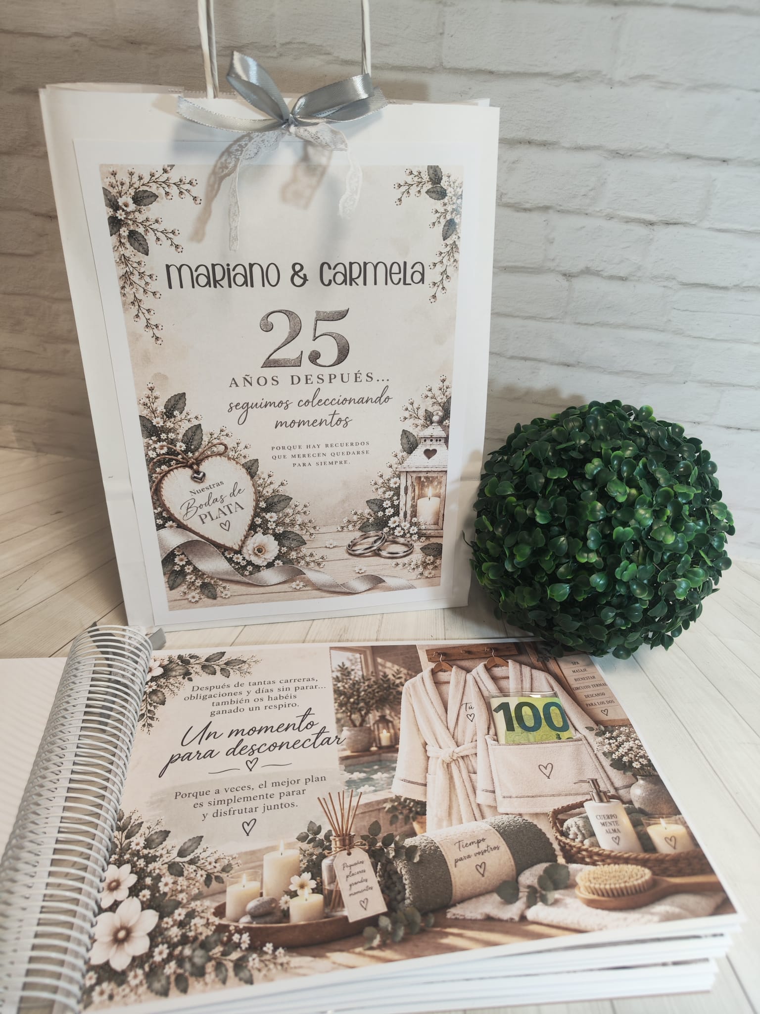 Libro para regalar dinero en Bodas de Plata-25 Años Juntos - Imagen 7