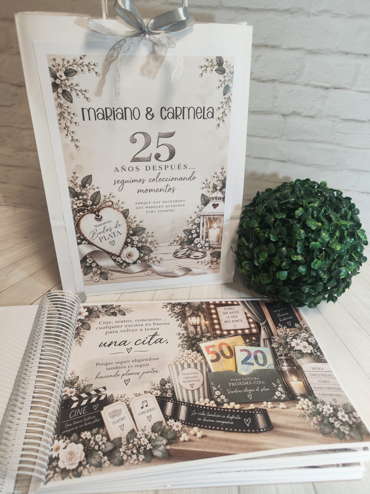 Libro para regalar dinero en Bodas de Plata-25 Años Juntos - Imagen 8