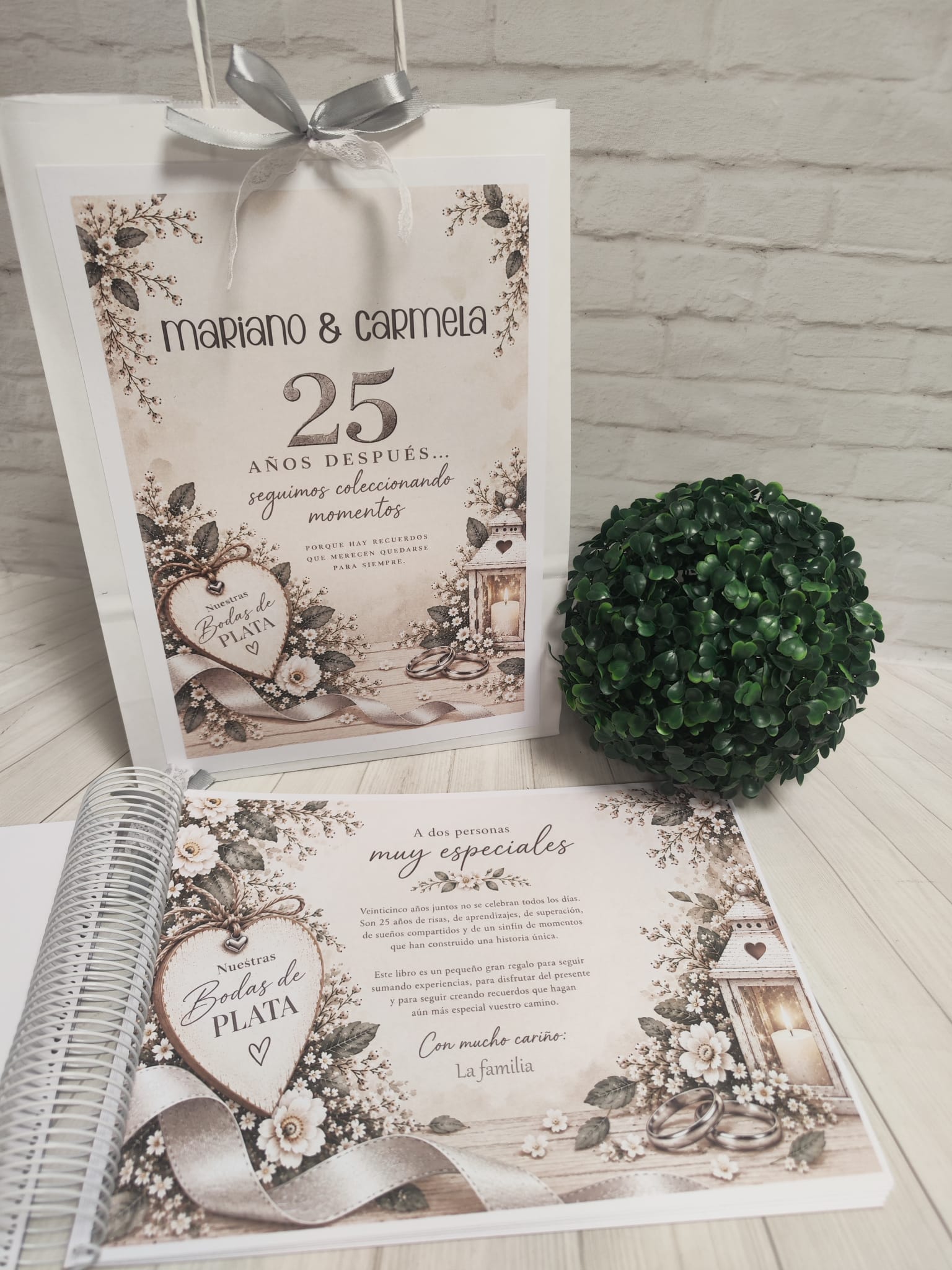 Libro para regalar dinero en Bodas de Plata-25 Años Juntos - Imagen 3