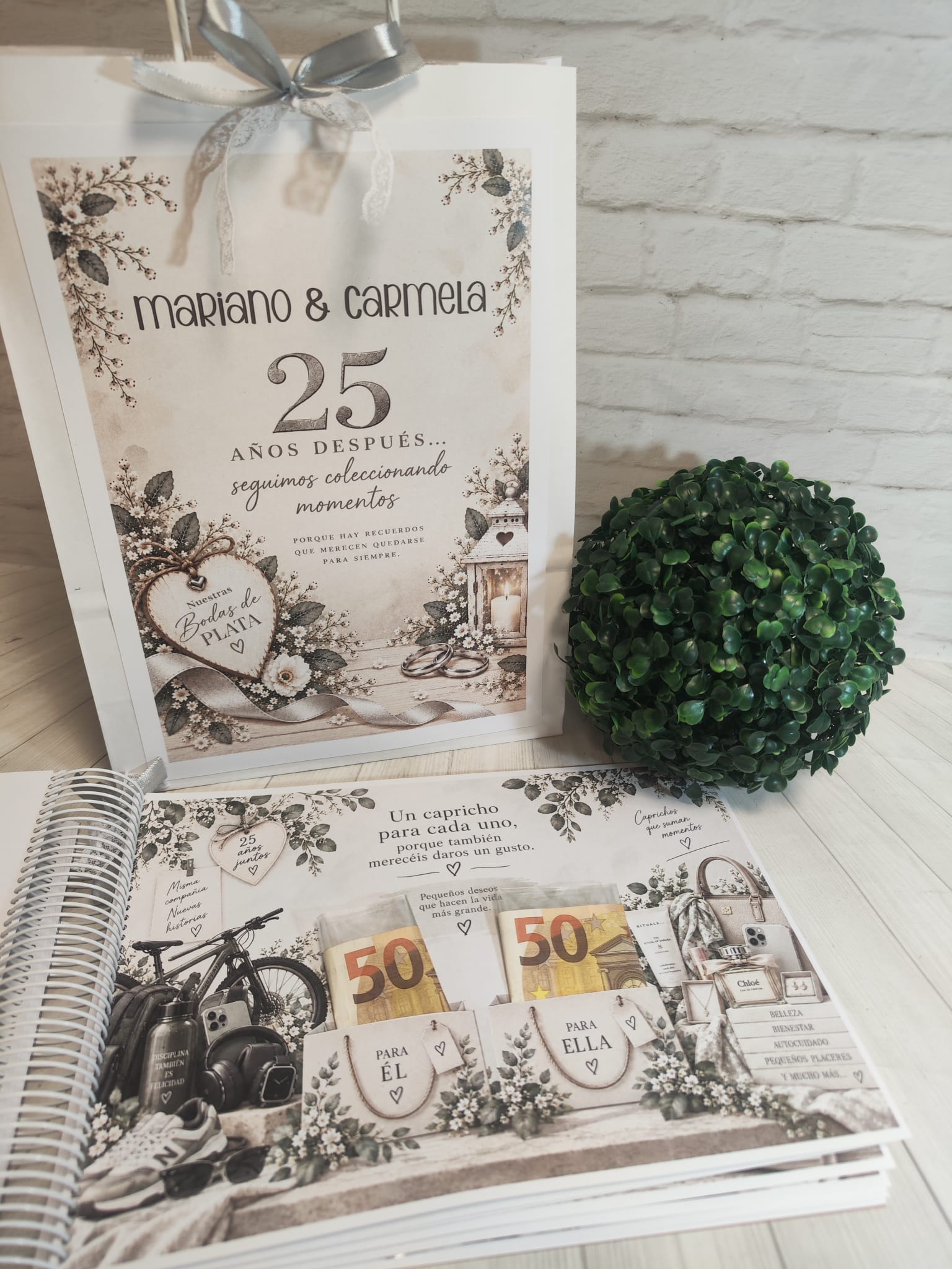 Libro para regalar dinero en Bodas de Plata-25 Años Juntos - Imagen 10