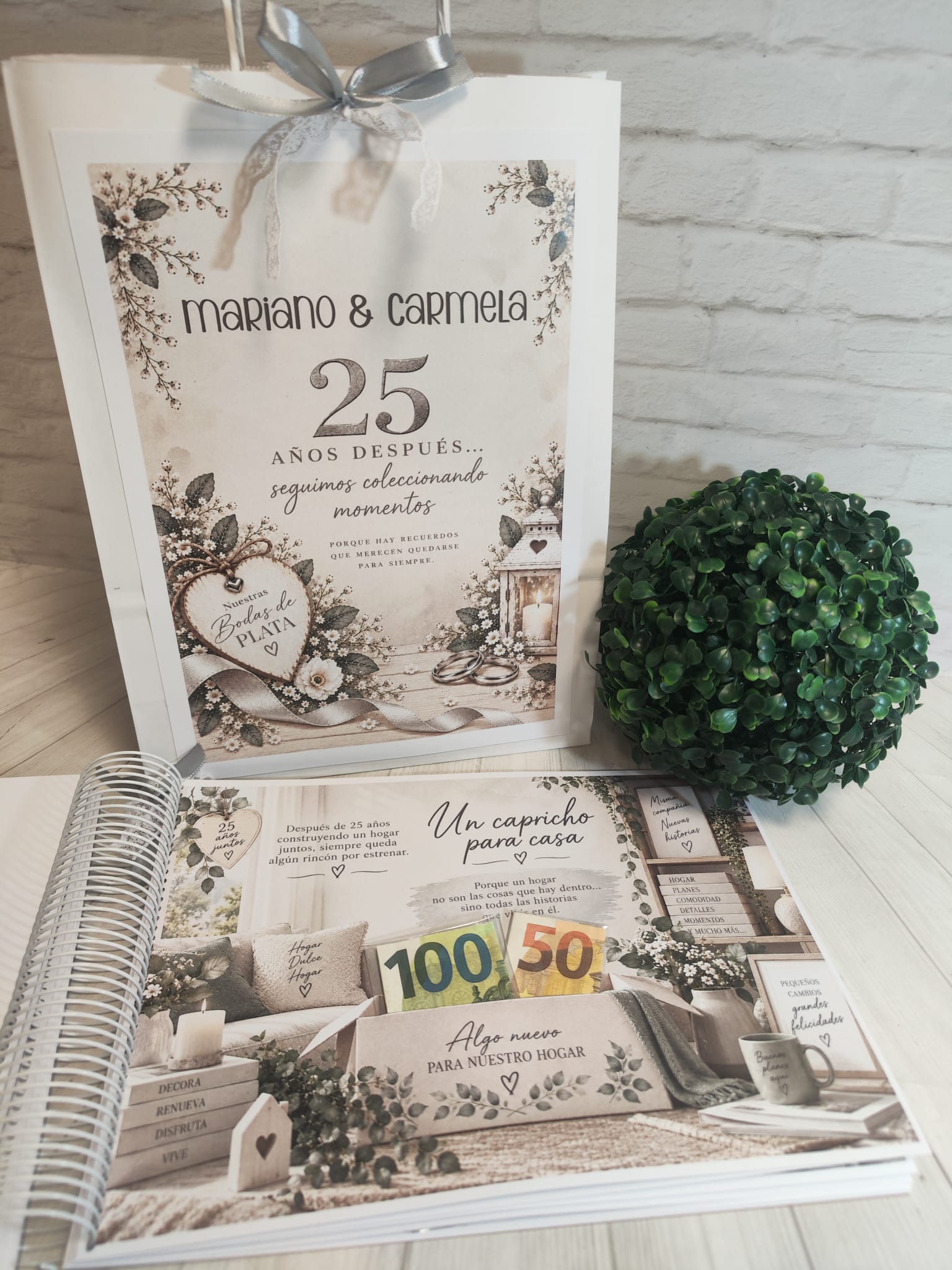 Libro para regalar dinero en Bodas de Plata-25 Años Juntos - Imagen 11
