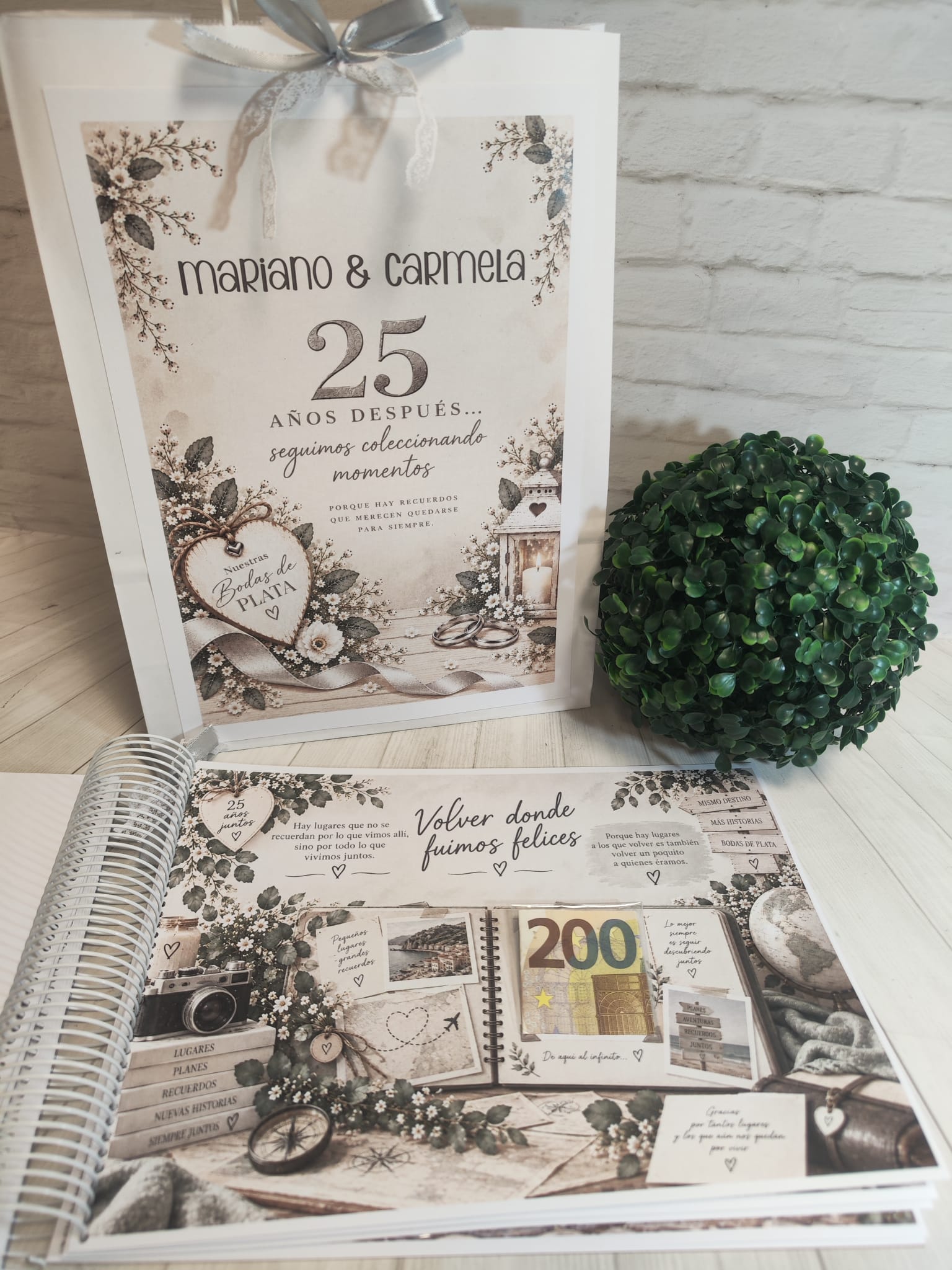 Libro para regalar dinero en Bodas de Plata-25 Años Juntos - Imagen 12