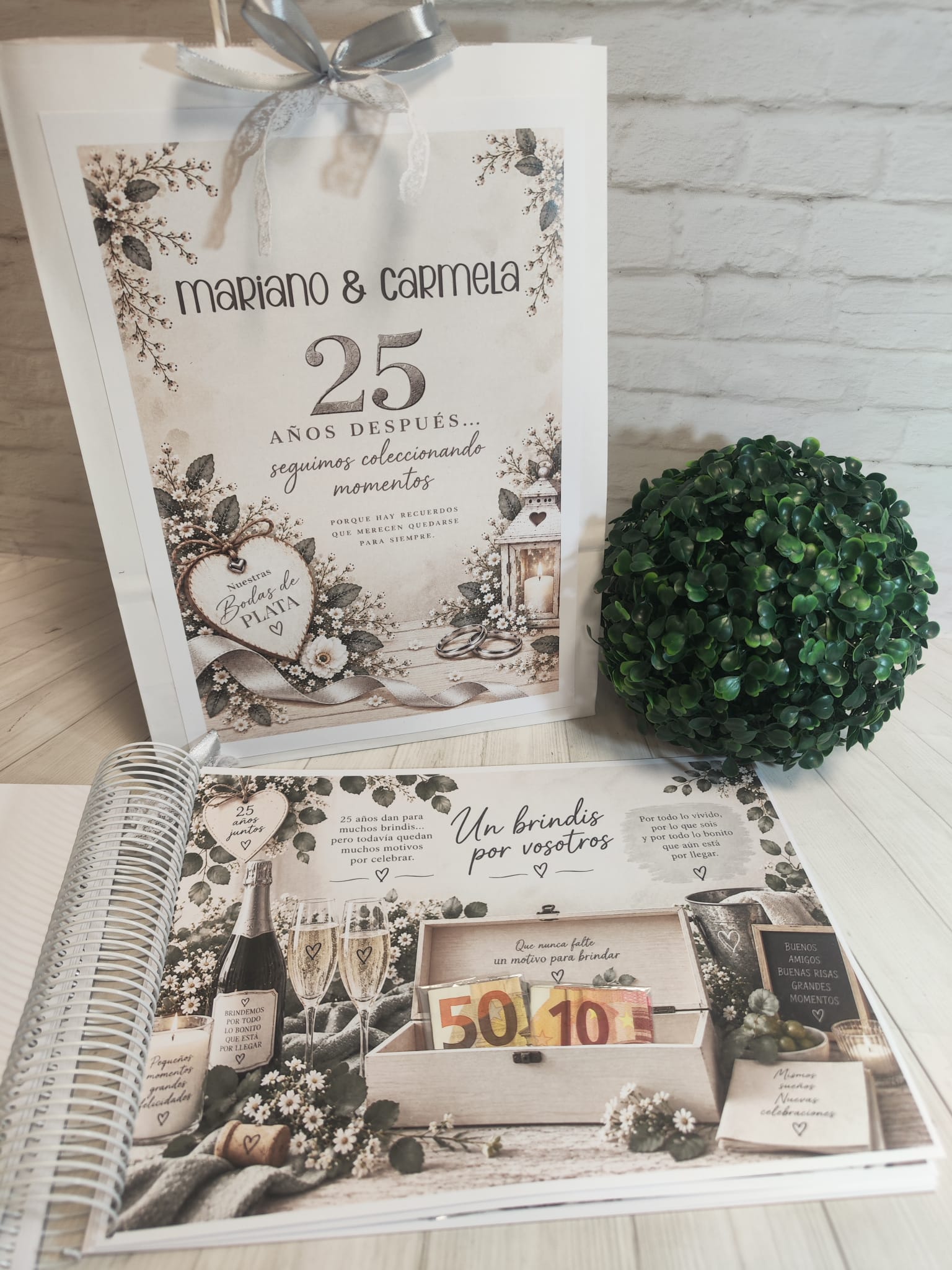 Libro para regalar dinero en Bodas de Plata-25 Años Juntos - Imagen 13