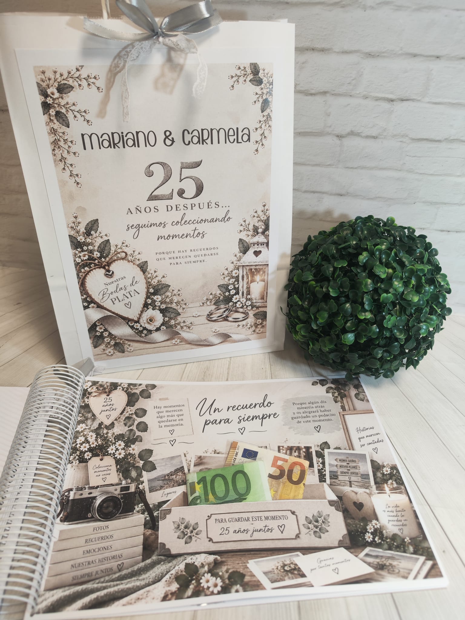Libro para regalar dinero en Bodas de Plata-25 Años Juntos - Imagen 14