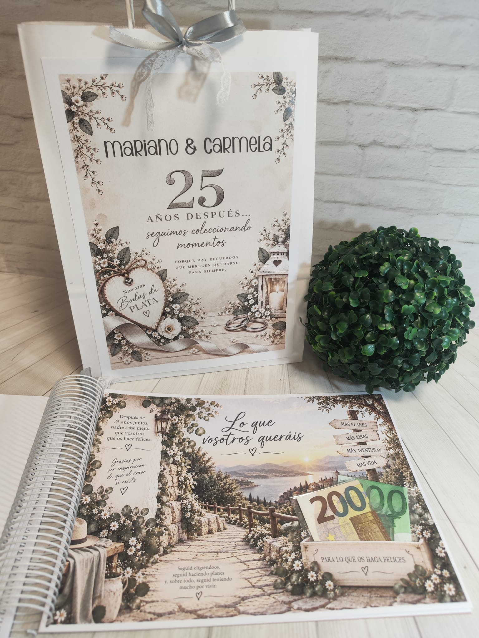 Libro para regalar dinero en Bodas de Plata-25 Años Juntos - Imagen 15